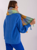 Elegante sciarpa arancione con frange
