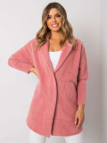 Cappotto rosa in alpaca Fluffy