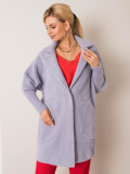 Cappotto grigio in alpaca Fluffy