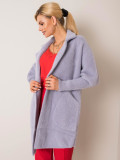 Cappotto grigio in alpaca Fluffy
