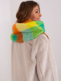 Sciarpa con frange in verde chiaro