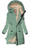 Giacca verde menta estesa per autunno/inverno SPORTY