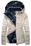 Giacca di transizione doppia faccia beige