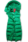 Gilet trapuntato lungo verde
