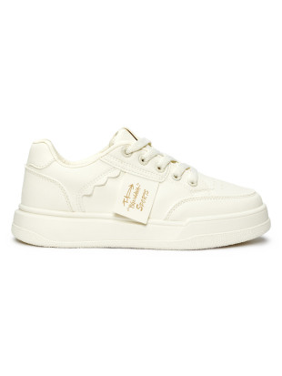 Sneakers sportive beige da donna