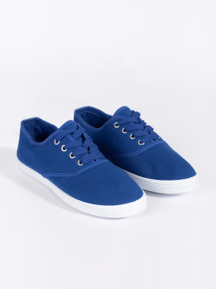 Sneakers blu con lacci per bambini