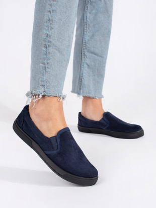 Sneakers slip-on blu