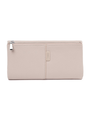 Portafoglio classico in beige chiaro