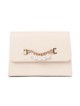 Elegante piccola borsa beige