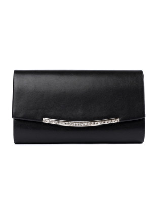 Elegante borsa nera con catena