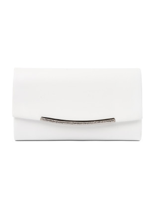 Clutch bianca con catena