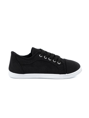 Sneakers nere con lacci