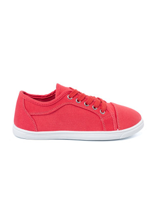 Sneakers rosse con lacci