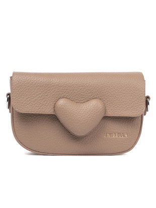 Borsa beige a forma di cuore