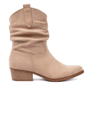 Stivaletti beige dal design classico