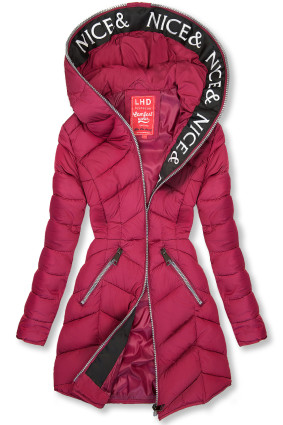 Giacca trapuntata leggera rosso bordeaux