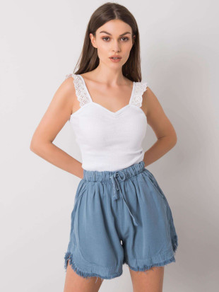 Top bianco a righe
