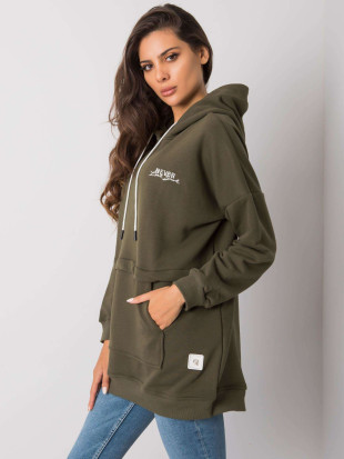 Felpa khaki da donna