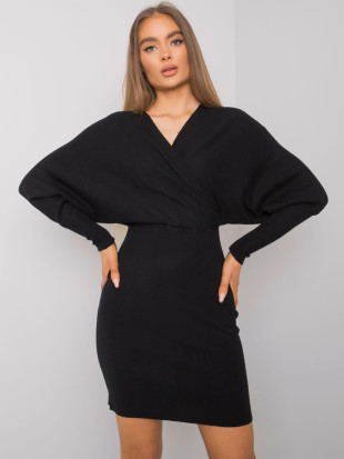 Abito in maglia nero da donna OCH BELLA