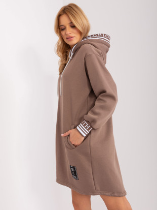 Abito sportivo da donna marrone con fodera