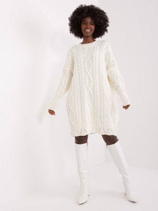 Elegante abito midi in ecru