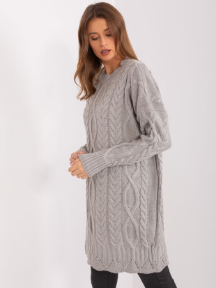 Elegante vestito midi grigio