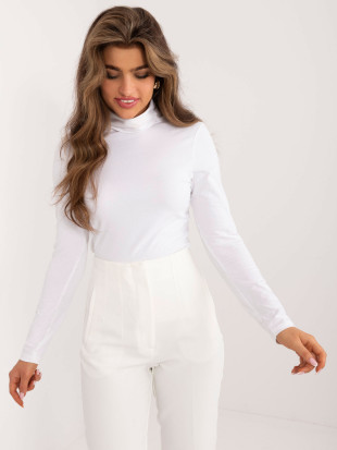 Blusa Bianca a Maniche Lunghe