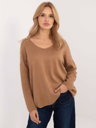 Maglione elegante con applicazione