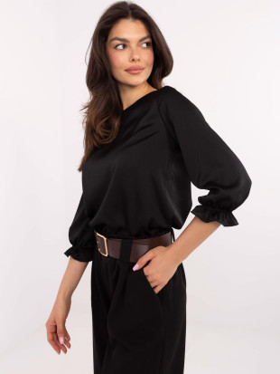 Elegantna crna bluzica s 3/4 rukavima