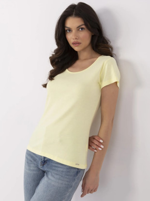 T-shirt gialla a maniche corte