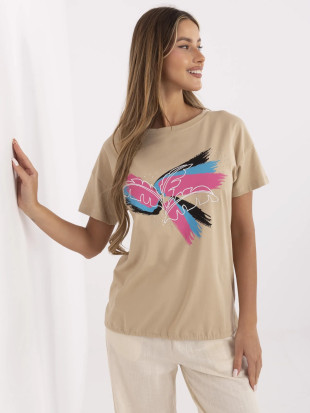 T-shirt stilosa con applicazione