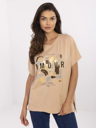 Stilizirana bluzica u camel boji