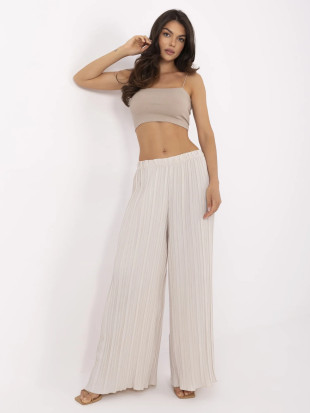 Pantaloni larghi beige