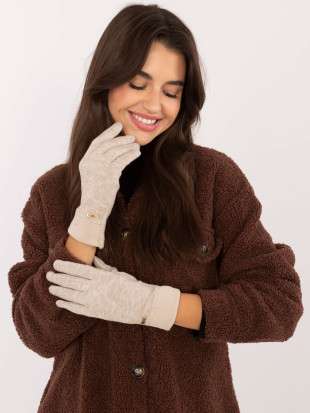Beige rukavice s toplom podstavom