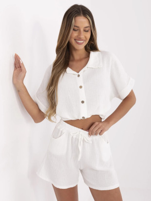 Shorts Bianchi a Vita Alta