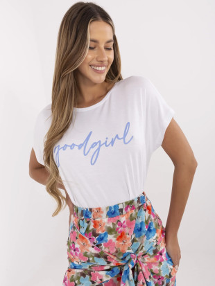 T-shirt bianca con scritta