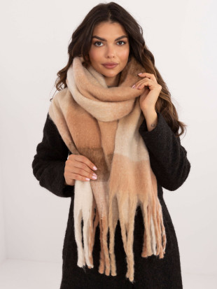 Sciarpa marrone a quadri