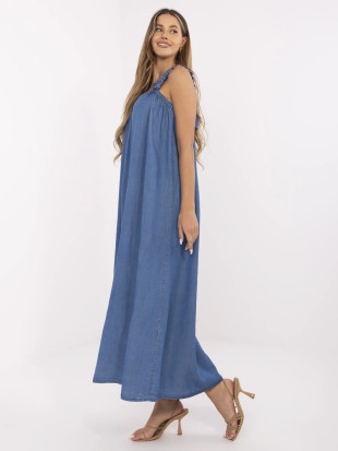 Abito maxi oversize in blu scuro
