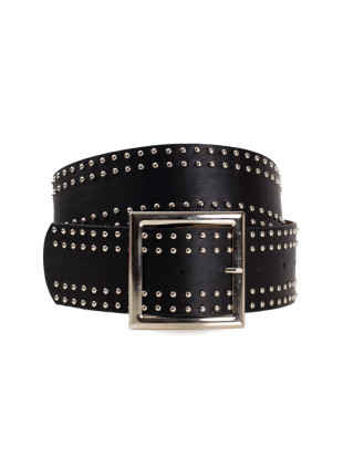 Cintura nera elegante in ecopelle