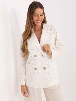 Blazer elegante ecru