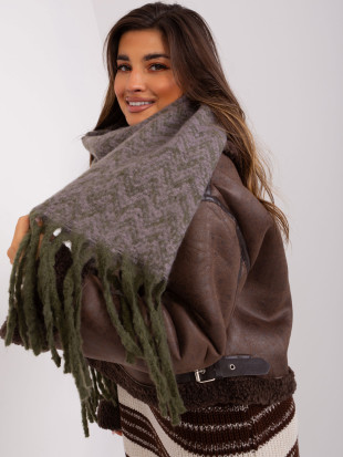 Sciarpa invernale khaki-viola