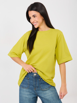 T-shirt donna verde lime a manica corta