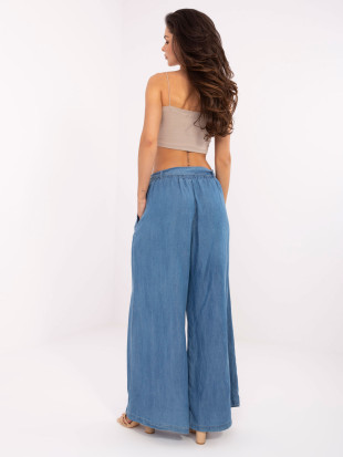Pantaloni Palazzo Blu in Tencel