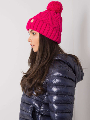 Cappello invernale rosa imbottito