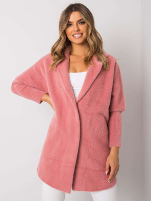 Cappotto rosa in alpaca Fluffy