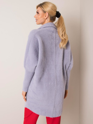Cappotto grigio in alpaca Fluffy