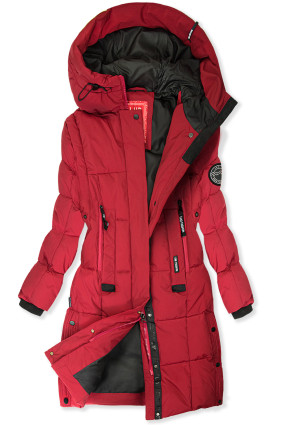 Giacca rossa estesa per autunno/inverno SPORTY